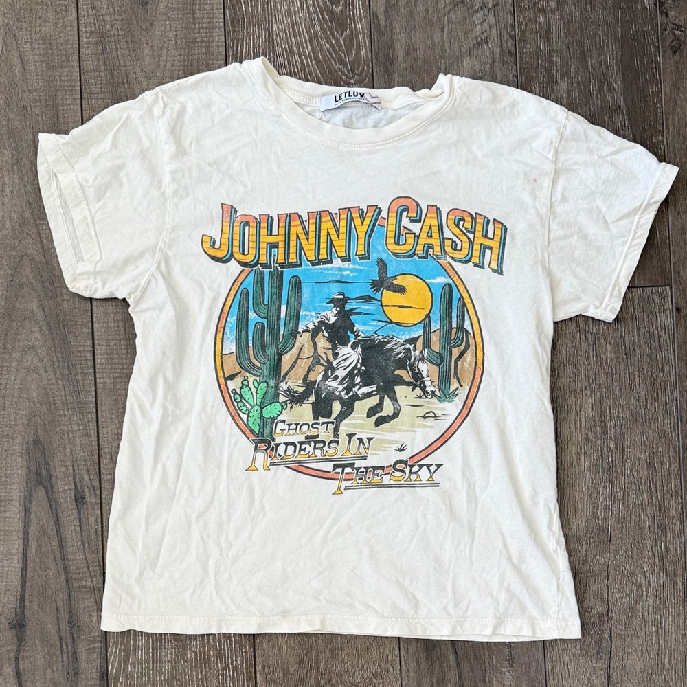 Anthropologie Johnny cash shirt